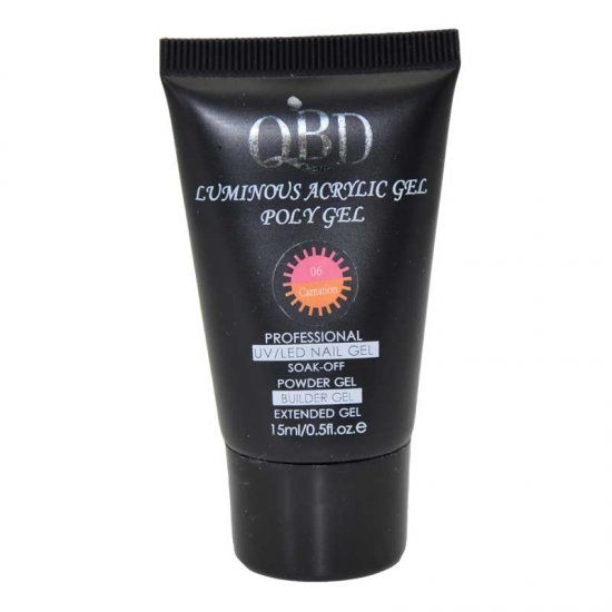 QBD LUMINUS ACRYLIC GEL POLY GEL CAMATION 06