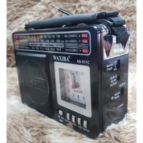 WAXIBA ΦΟΡΗΤΟ ΡΑΔΙΟΦΩΝΟ XB-531C BLACK