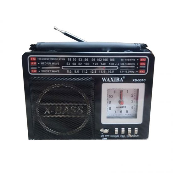 WAXIBA ΦΟΡΗΤΟ ΡΑΔΙΟΦΩΝΟ XB-531C BLACK