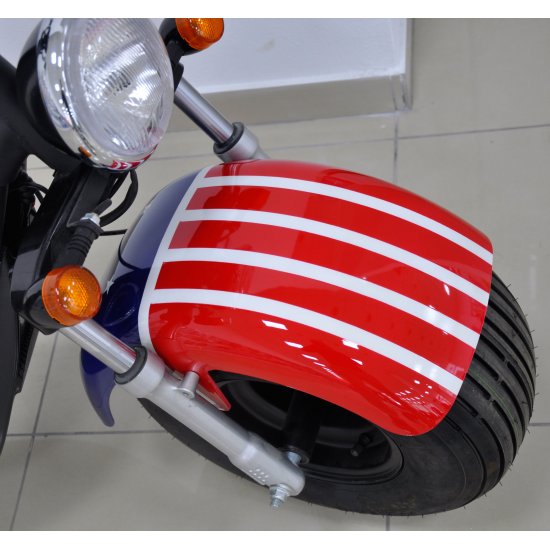 ΕΠΙΔΟΤΟΥΜΕΝΟ ΗΛΕΚΤΡΙΚΟ SCOOTER HARLEY US FLAG 1500W TX-07-1 ΧΩΡΙΣ ΔΙΠΛΩΜΑ