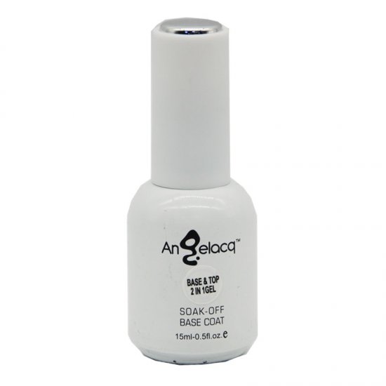 ΗΜΙΜΟΝΙΜΟ ΕΠΑΓΓΕΛΜΑΤΙΚΟ ΒΕΡΝΙΚΙ ANGELACQ 15ML - 0.5FL.OZ BASE AND TOP 2 IN 1 GEL