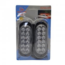 ΦΛΑΣ 9-30V LED ΣΕΤ 2 ΤΜΧ ΜΠΛΕ ΚΟΚΚΙΝΟ