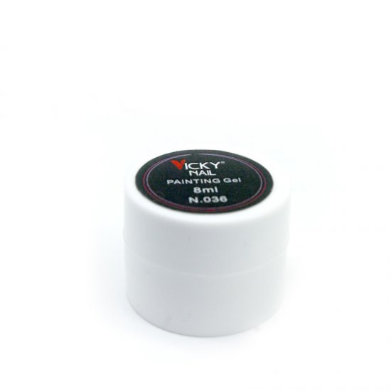 PAINTING GEL UV/LED - VICKY NAIL -  8ML - BLACK 036